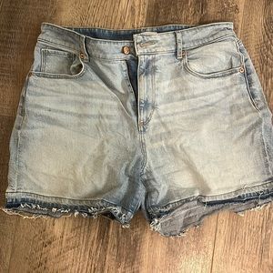 Loft High-Waisted Light Wash Jean Shorts